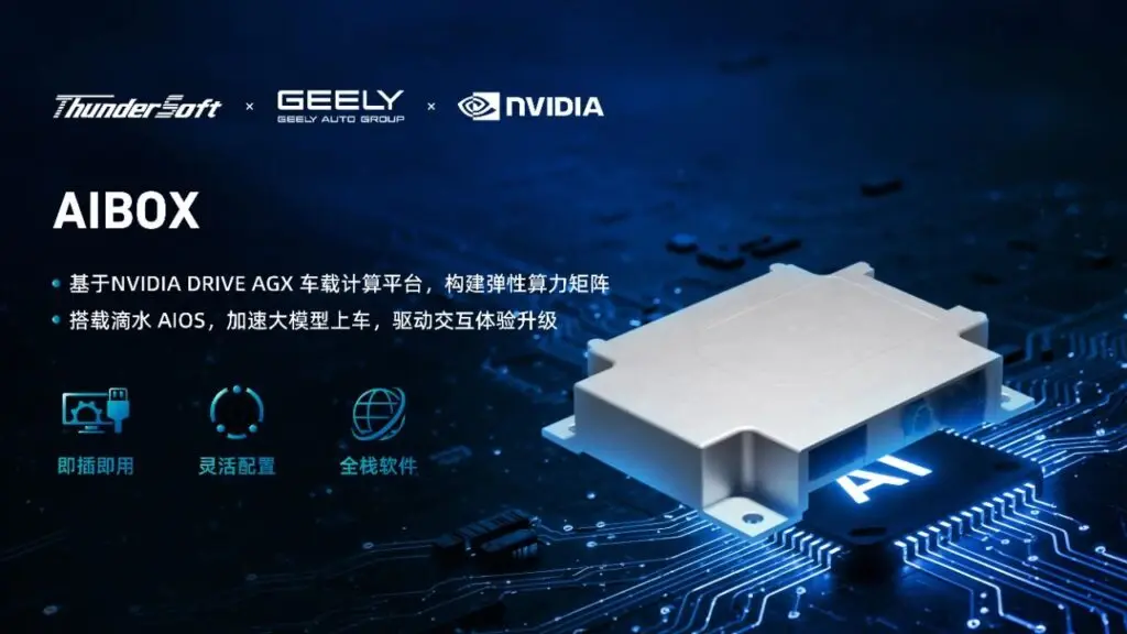 中科创达携手吉利汽车集团，NVIDIA共同在IAA2025亮相AIBOX，为规模化AI上车提供强大助力插图1